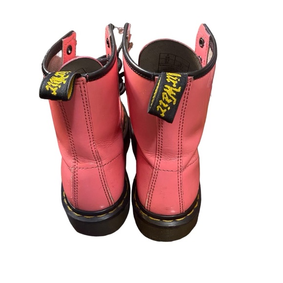 Dr. Martens Pink Combat Boots Size 6 - Picture 5 of 15